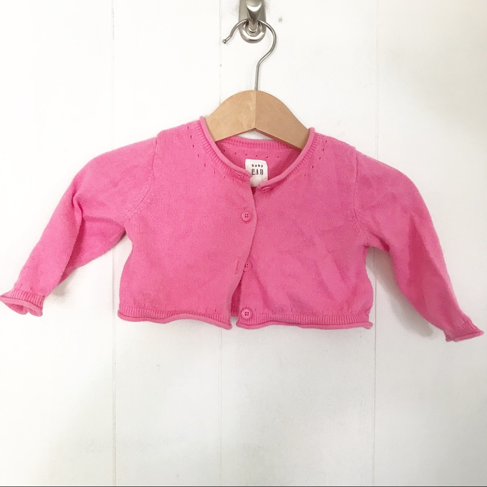 Baby Gap | Pink Dress Cropped Cardigan